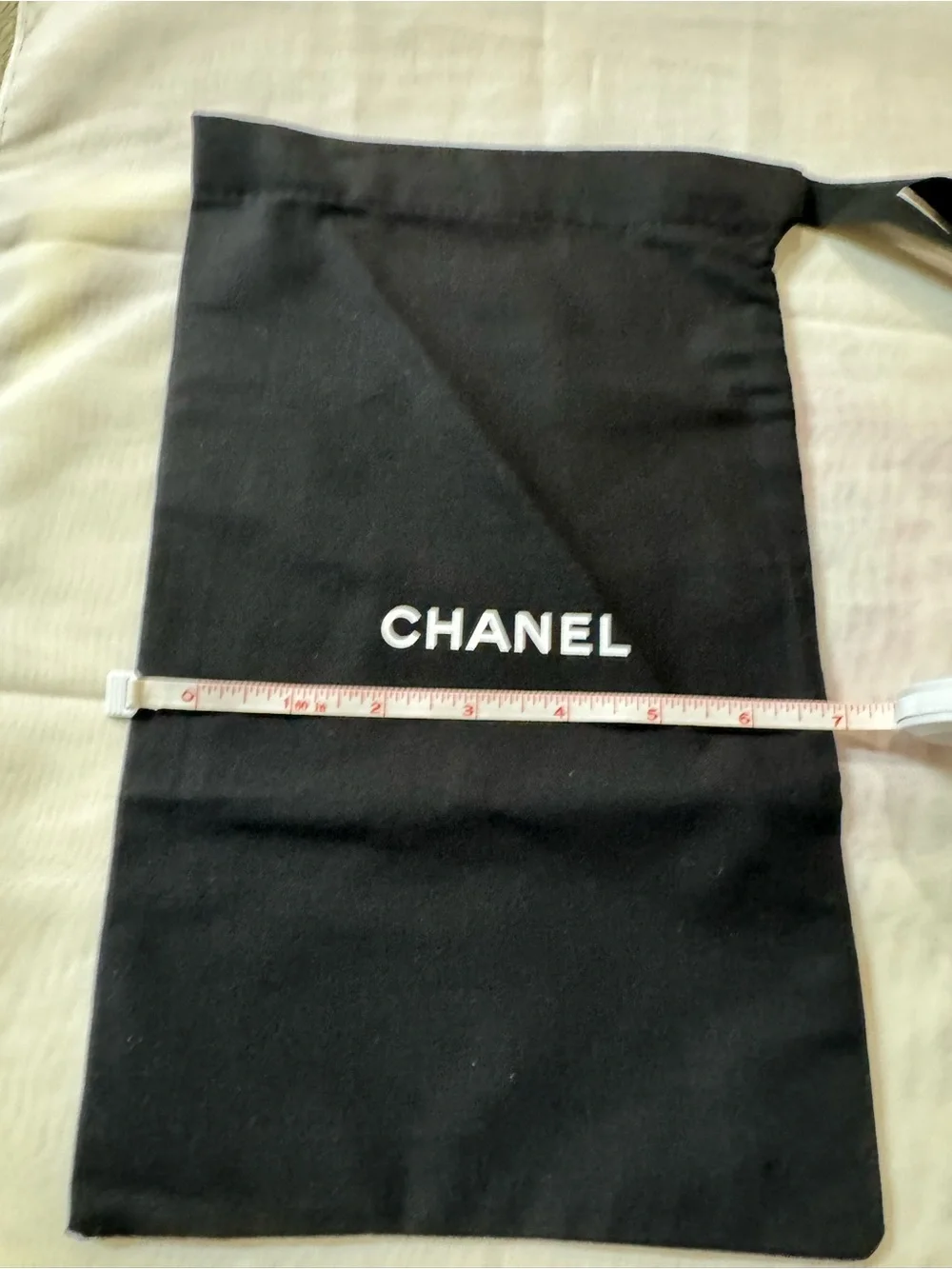 CHANEL 💯% Authentic Iconic Black Logo Dust Bag - Ideal for storing or gifting.